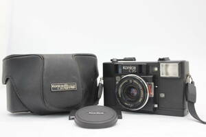 【訳あり品】 コニカ Konica C35 AF Hexanon 38mm F2.8 ケース付き コンパクトカメラ s9708