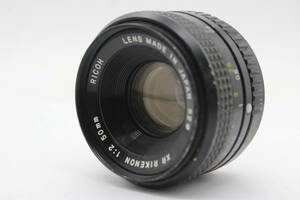 【返品保証】 【和製ズミクロン】リコー Ricoh XR RIKENON 50mm F2 レンズ s9751