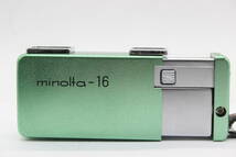 【返品保証】 ミノルタ Minolta-16 グリーン ROKKOR 22mm F2.8 カメラ s9795_画像6