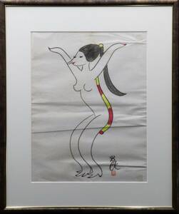 Art hand Auction [سورا] الأصالة المضمونة كون شيميزو عشرون حالة من أنثى كابا اللوحة اليابانية رقم 6 موقعة مؤطرة جميلة كابا كابا فنان مانغا مشهور المعلم: إيبي أوكاموتو 11T41.i.3.2.E, تلوين, اللوحة اليابانية, شخص, بوديساتفا