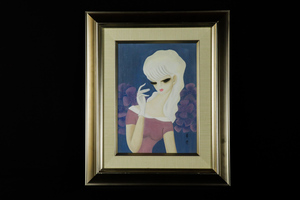 Art hand Auction [Air] Copy, Seiji Togo Flowers hand-painted oil painting No. 4, certified by Tamami Togo, person of cultural merit, member of the Japan Art Academy MA197E, painting, oil painting, portrait
