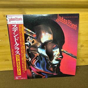 ジューダス プリースト JUDAS PRIEST 帯付 ステンド クラス LP レコード