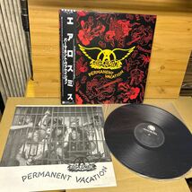 エアロスミス Permanent Vacation 国内盤 帯付 レコード_画像6