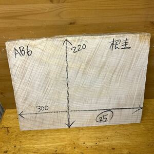 ホワイトシカモア　激杢　根杢　超希少材　白い王様　AB-6