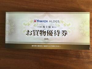 【送料無料】ヤマダ電機 YAMADA 株主優待券 25,000円分（500円割引券 × 50枚）有効期限 2024年6月30日まで