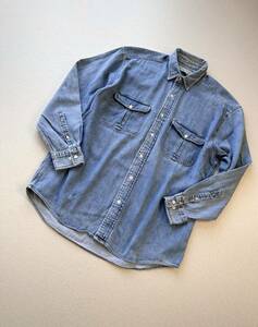 90s〜 “ BANANA REPUBLIC ” L/S DENIM SHIRT OLD VINTAGE バナリパ デニムシャツ オールド ビンテージ 長袖シャツ 旧タグ