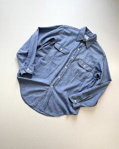 70s “ BIG MAC - JC.PENNEY ”COTTON 100% CHAMBRAY SHIRT VINTAGE ビッグマック ペニーズ オールコットン シャンブレーシャツ ビンテージ