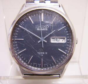 S-10　セイコー　SEIKO　QUARTZ　TYPEⅡ　7546-8000　3針　カレンダー　不動