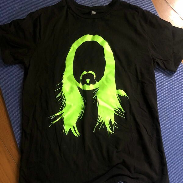 スティーブ アオキ STEVE AOKI SUPER DJ 黒 半袖Tシャツ SIZE M 