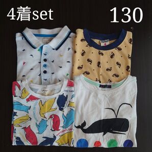 130cm Tシャツ 半袖Tシャツ ポロシャツ まとめ売り 男の子 夏服