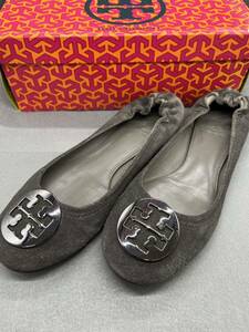 TORY BURCH トリーバーチ パンプス　フラットシューズ　グレー　サイズ38 