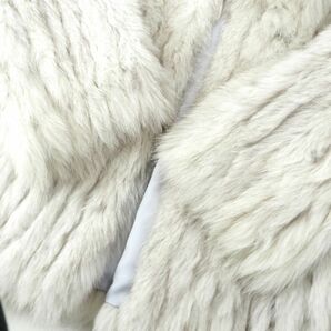 4-ZBF012 SAGA FOX サガフォックス 銀サガ FOX フォックスファー 最高級毛皮 ハーフコート ホワイト/ブラウン 11 レディースの画像5