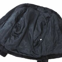 4-YDF052【美品】 ダークミンク MINK ミンクファー 最高級毛皮 ハーフコート デザインコート ダークブラウン 11 レディース_画像8