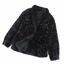 4-YDF052【美品】 ダークミンク MINK ミンクファー 最高級毛皮 ハーフコート デザインコート ダークブラウン 11 レディース_画像1