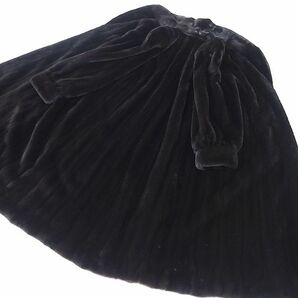 4-YDF027【美品】ブラックグラマ BLACK GLAMA ダークミンク MINK ミンクファー 最高級毛皮 ロングコート 毛質 艶やか 柔らか F レディースの画像4