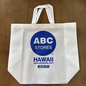 HAWAII ABC STORES エコバッグ 大サイズ 1枚 ABCストア オリジナル ショッパー トートバッグ ショッピングバッグ 限定 オシャレ 新品未使用