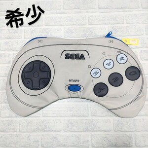 【希少】セガサターン コントローラー型 クラッチバッグ 裏地ソニック柄 グレー