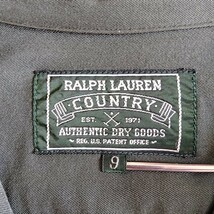 90s ラルフローレン カントリー　開襟シャツ　レーヨン　レディース　サイズ 9　Ralph Lauren COUNTRY　長袖シャツ　ワークシャツ　a3_画像5