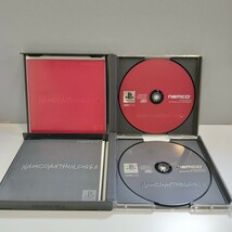 PS PlayStation PS1 プレイステーション プレステ ソフト ナムコアンソロジー 1・2 NAMCOANTHOLOGY ハガキ付 namco 2本セット_画像1