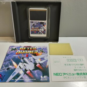 PC Engine PCエンジン ピーシーエンジン HuCARD Huカード アフターバーナーⅡ AFTER BURNER Ⅱ ハガキ付 NECの画像5