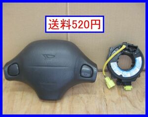 b4388 送料520円!! ムーヴカスタム L902S ホーンパット スパイラルケーブル エアバッグカバー ホーンボタン パッド エアバック L900S L910S