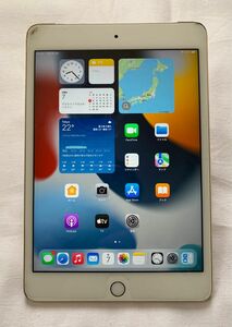 iPad mini 4 A1550 128GB ゴールド Cellular+WiFi SIMロック解除済　初期化済み中古品