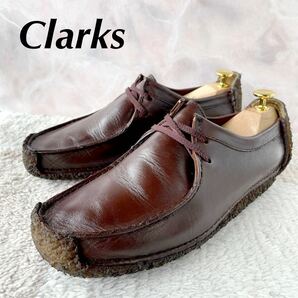 Clarks Wallabees ナタリー ブラウン レザー アイルランド製の画像1