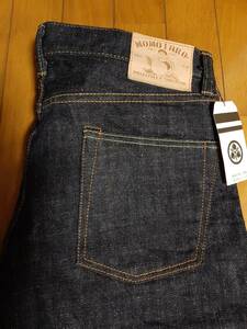 新品未使用 桃太郎ジーンズ MOMOTARO JEANS LOT 0306-82 COTTON100% 33インチ デニム色 岡山 児島 MADE IN JAPAN