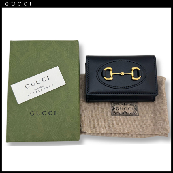 新品グッチ　ホースビット　６連キーケース　黒 GUCCI★