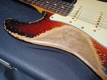 ◇ CustomElectronicsModify Heavy Relic Vintage3Tone Sunburst Stratocaster Fender Puer Vintage 59PickUps ◇_画像3