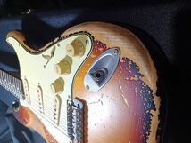 ★ CustomElectronicsModify Heavy Relic Vintage3Tone Sunburst Stratocaster CustomElectronicsModify Fender Puer Vintage 59PickUps_画像4