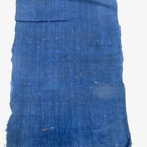 木綿織物 古布 古裂 No95 藍染 解き物 端切れ 色々７種類 アンテーク  リメイク パッチワークの画像3