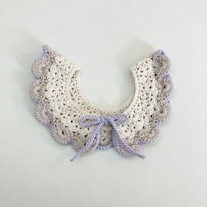 かぎ針編み　付け襟　ハンドメイド