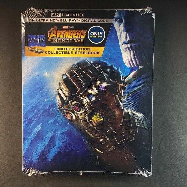 アベンジャーズ／インフィニティ・ウォー 4K Ultra HD Blu-ray スチールブック 2枚組　海外版 新品未開封