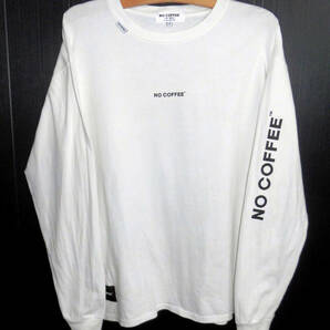 NO COFFEE ノーコーヒー LOGO L/S TEE Ver.2 ロングスリーブ Tシャツ Lサイズ 白