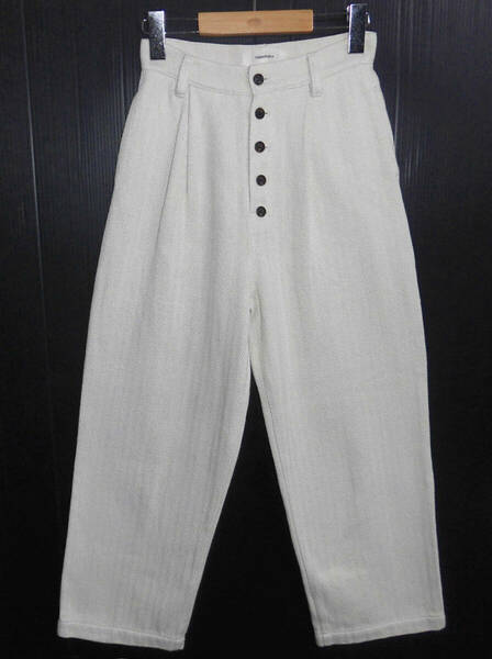 美品 TODAYFUL トゥデイフル 19SS Herringbone Botton Pants ヘリンボンボタンパンツ 36 11910702