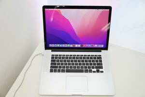 MacBook Pro Retina 15インチ Mid 2015 MacOS Monterey / Corei7 2.5GHz / メモリ16GB / SSD512GB /Retinaディスプレイ / ACアダプター付