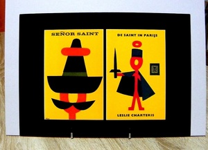 Dick Bruna（ディックブルーナ） Senor Saint(1970) De saint in parljs(1960),1996 オランダ製ポスター