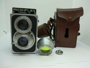 ★リコー RICO RICOFLEX MODEL Ⅶ 二眼レフフィルムカメラ F:3.5/８cm 動作未確認 ジャンク【中古】 dgs3778