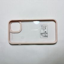 iPhone14 ケース ピンク シンプル 韓国 軽量 スマホケース クリア 透明 可愛い お洒落 耐衝撃 カバー 無地_画像4