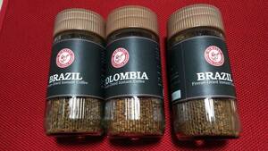 free z dry instant coffee 100g 3 pcs set Colombia Brazil 