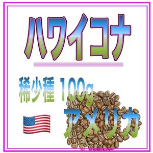 自家焙煎珈琲　ハワイコナ　100ｇ送料無料