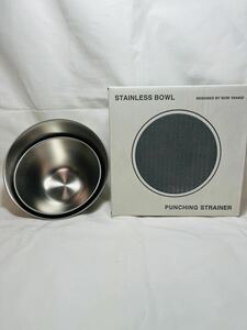  Yanagi Sori stainless steel bowl set 13 centimeter 16 centimeter unused goods 