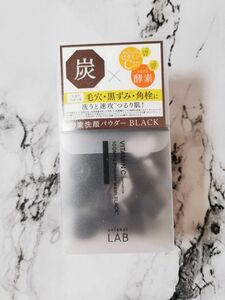 アンレーベル unlabel ラボ V パウダーウォッシュBL 0.4ｇ×30個 酵素洗顔パウダー 炭 ブラック 毛穴ケア黒ずみ