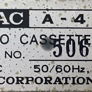 △844 ジャンク品 オーディオ機器 カセットデッキ TEAC A-450 ティアックの画像9