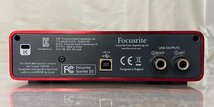 △218　現状品　器材　オーディオインターフェース　Focusrite Scarlett 2i2　フォーカスライト　本体のみ_画像6