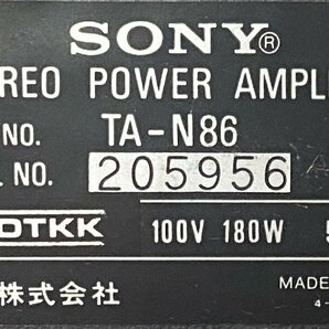 △638 中古品 オーディオ機器 パワーアンプ SONY TA-N86 ソニーの画像6