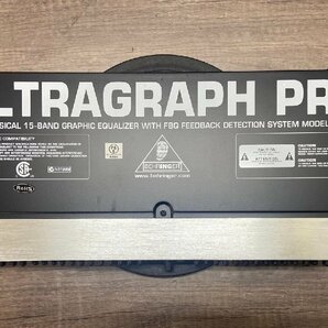 △841 中古品 器材 グラフィックイコライザー BEHRINGER ULTRAGRAPH PRO FBQ1502 ベリンガー 本体のみの画像3