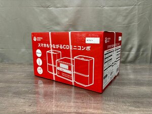 △382　未使用品　オーディオ機器　CDミニコンポ　ORIGINAL BASIC XR-BU30　ホワイト