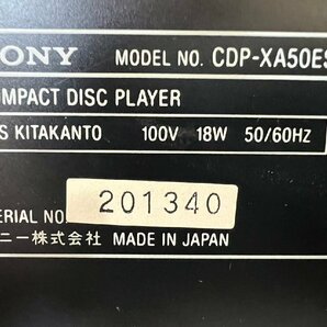 △681 現状品 オーディオ機器 CDプレーヤー SONY CDP-XA50ES ソニーの画像8